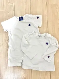 Champion 白 ロンパース 長袖カットソー まとめ売り 70cm 80cm