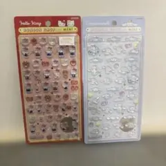 サンリオボンボンドロップシール ミニ　赤キティ　シナモン　セット