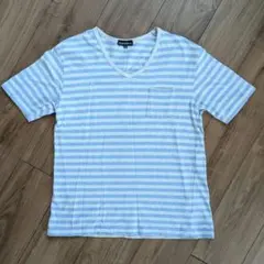 Sorridere Vネック ストライプ Tシャツ LLサイズのサムネイル