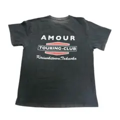 バックプリントTシャツ　ライダース　フェード　ブラック　古着8Se