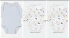 ユニクロ　プティマイン　ロンパース　3枚セット　80センチ