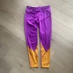 PUMA プーマ レギンス L パープル オレンジ スポーツタイツ トレーニング