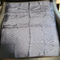 HERMES ネイビー シルク スカーフ