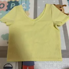 JURIANO JURRIE イエロークロップド丈 ミニT チビT ショート丈のサムネイル