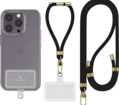 スマホストラップ 携帯ストラップ 2本入り 首掛け iPhone 長さ調整可能