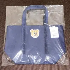 【新品未使用】フェイラー オールドテディ ワッペントートバッグ L 小 ネイビー
