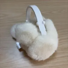 ディズニー　キッズ用ミッキー型耳あて　ファー　ホワイト