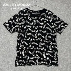 AZUL BY MOUSSY アズール 総柄Tシャツ　ストリート　ブラック　Lのサムネイル