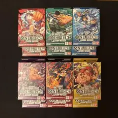 ワンピーススタートデッキ6種類 ナツコミ 限定ステッカー ルフィ