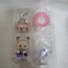 未開封品　シルバニア　赤ちゃん　妖精の森のなかまたち　ショコラウサギ　ラテネコ