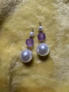 パール ビーズ ピアス