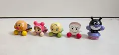 アンパンマン びっくらたまご マスコット 5点（アンパンマン・ばいきんまん他）