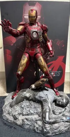 ホットトイズ 1/6 アイアンマン・マーク 7 バトルダメージ