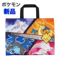 新品タグ付 ポケモン レッスンバッグ トートバッグ　男の子　メガリザードン