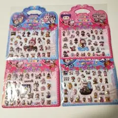 ラブブ立体キラキラシールセット