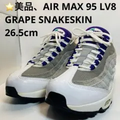 ⭐️美品、AIR MAX 95 LV8 GRAPE SNAKESKIN 26.5
