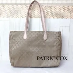 PATRIC COXブラウン&ピンク　大容量トートバッグ