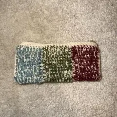 多色織りファスナーポーチ　ペンケース