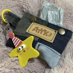 お散歩ポリ袋ケース デニムハンドメイド♡