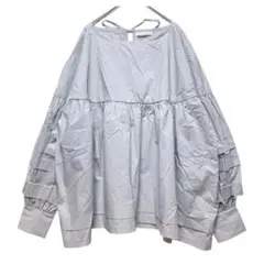 新品タグ付 Chico チコ バックリボン バルーンスリーブ ブラウス Ｆ 水色