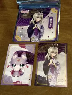 新品　名探偵プリキュア！　極楽湯　購入特典カード　コースター　るるか　マシュタン