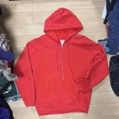 gildan heavy blend パーカー RED 古着