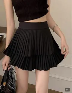 SHEIN プリーツスカート ミニスカート 黒