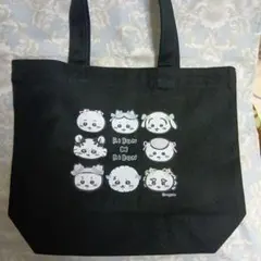 ちいかわ　リボン柄トートバッグ　トーキングヘッズ　ハチワレ　うさぎ