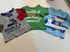 DOUBLE.B ホットビスケッツ　長袖Tシャツ　3枚セット