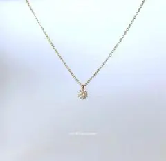 にこ様 リクエスト 一粒ダイヤ＊CZネックレス　サージカルステンレス