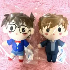 コナン くじ メモリアルカット ぬいぐるみマスコット 江戸川コナン ＆ 白馬探