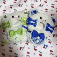 ぬい服 にじぱぺっと 10cm 緑 青