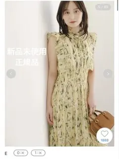 さ*ら様 スナイデルSustainable20周年プリントワンピース　E