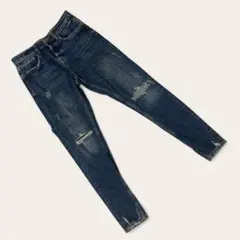 ZARA メンズ スキニーデニム ダメージ加工 インディゴ EUR38のサムネイル