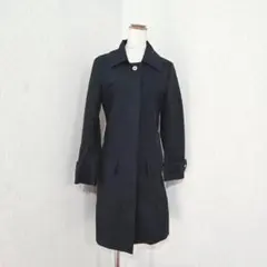 ナノユニバース ステンカラーコート ブラック（36）綿100% 日本製