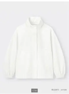 UVカットオーバーサイズブルゾン GU ホワイト XL