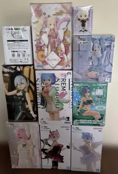 Re:ゼロから始める異世界生活 フィギュア まとめ売り 7点セット - メルカリ