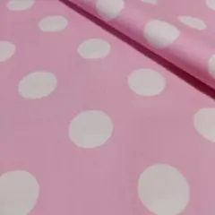 ✿D-58【1.2mmドット】<シーチング> 生地 布 はぎれ[ピンク系]