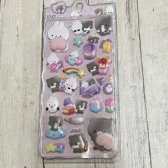 うさぎ　おしりシール　ぷにぷに　おしりぷっくりシール　③キラキラ紫