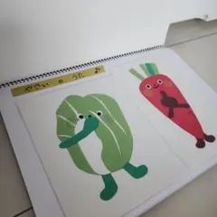 保育教材 やさいのうた スケッチブックシアター(^^)/