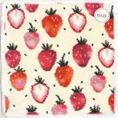 フェイラー　タオルハンカチ　ストロベリードット