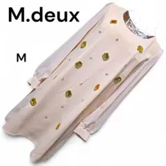 【ヴィンテージ】M.deux エムドゥ ビジューワンピース 新品タグ付き【M】
