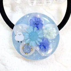 レジンヘアゴム 月夜桜 - メルカリ
