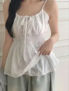 SHEIN キャミソール ホワイト トップス