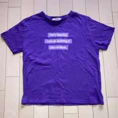 美品 ピンクラテ pink-latte Tシャツ 135-145cm パープル