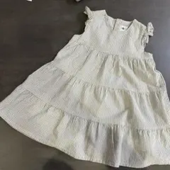 プチバトー　ワンピース　95cm petitbateau 3ans ティアード