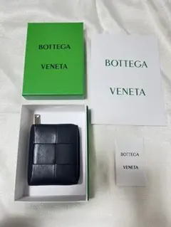 ボッテガヴェネタ カセット 2つ折り財布 ブラックのサムネイル