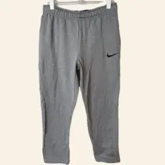 ナイキ スウェットパンツ テーパード 無地 M 灰色 ポリエステル 美品