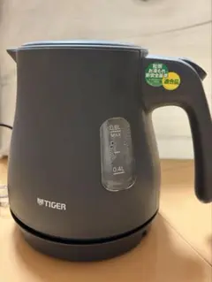 TIGER 電気ケトル 本体 0.8L マットブラックのサムネイル