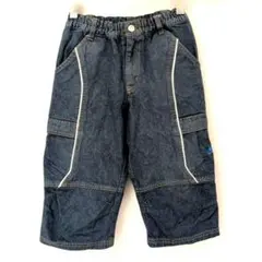 NIKE キッズ デニムカーゴハーフパンツ ダークブルー 130